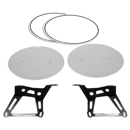 Plaques latérales Barracuda kit complet (support et Plaques numéro)