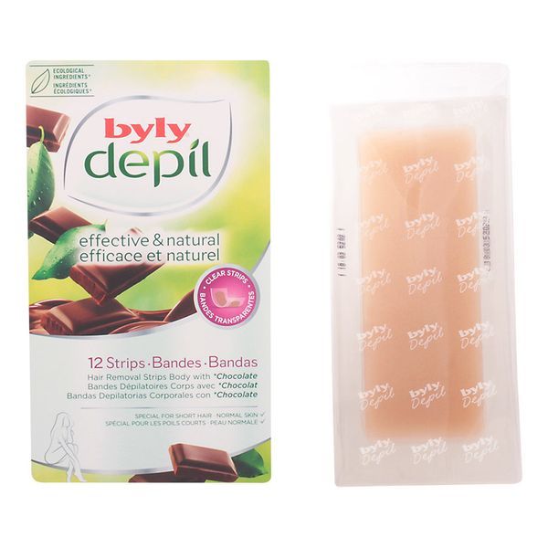 Byly Depilação Bandas Corporais Chocolate 12Uni.