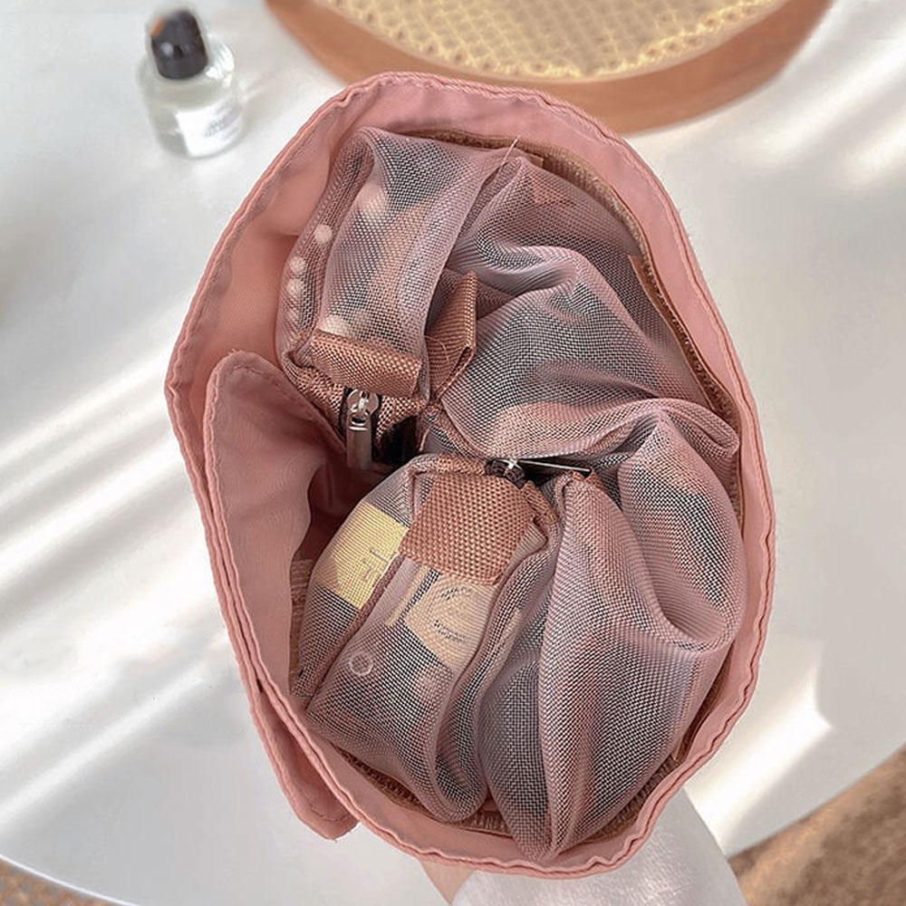 (5-tlg. Set) 54x23cm Verstellbare Kosmetik Tasche Necessaire Beauty Make Up Organizer Reisetasche - Grün