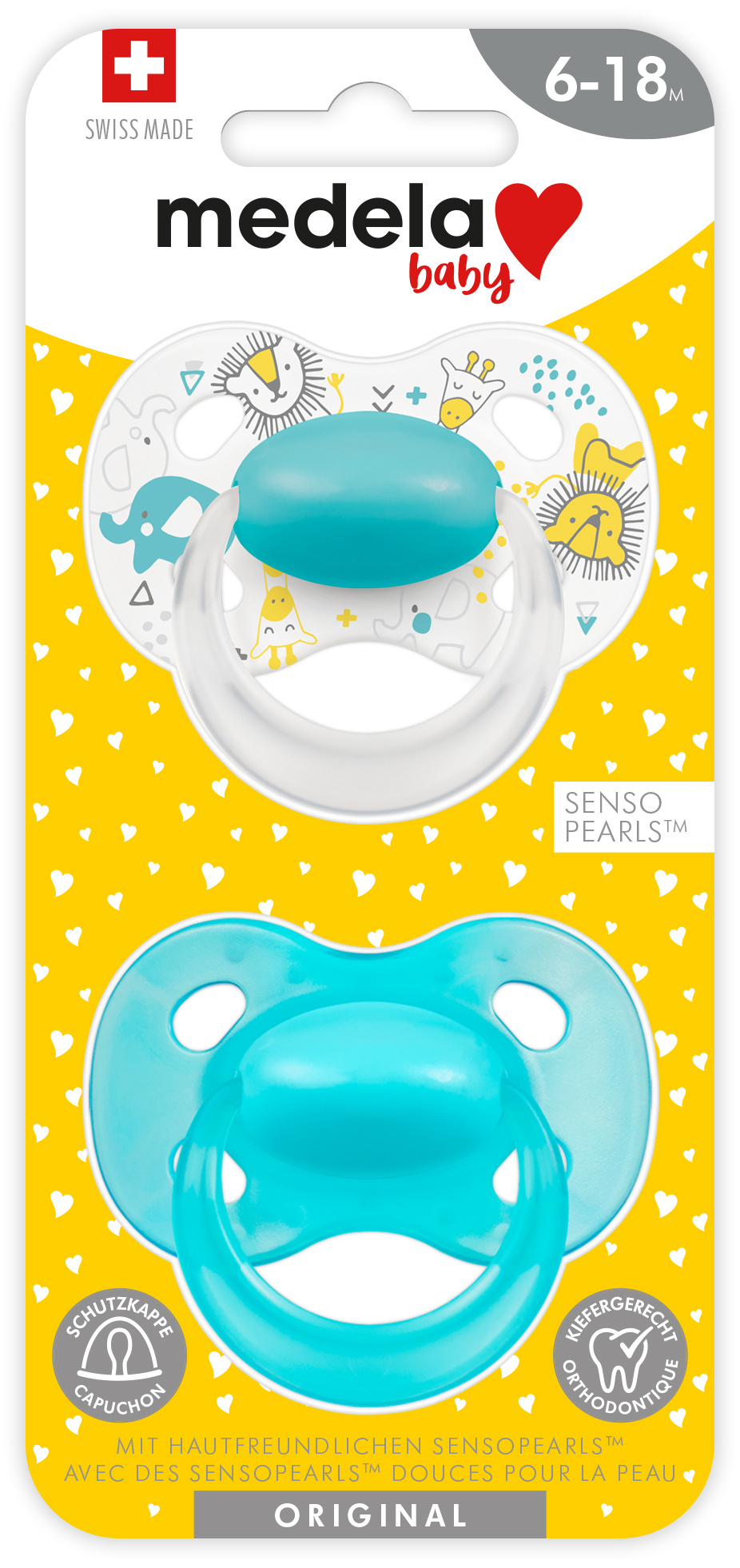 MEDELA Baby Nuggi Original<br>2 Stück, 6-18 Blau