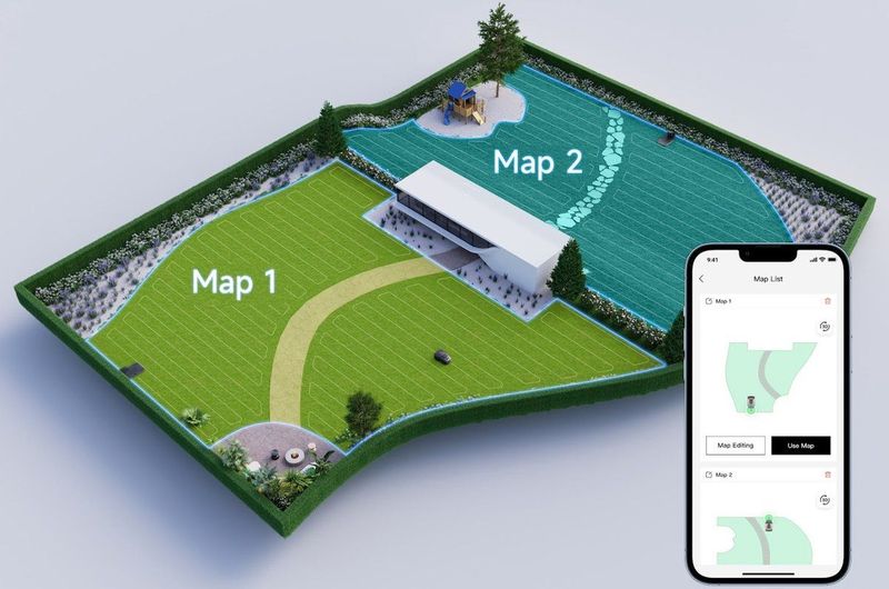 Mova 1000 Robotmaaier - Draadloze Installatie - Slimme Obstakelvermijding - U-vormig Maaien