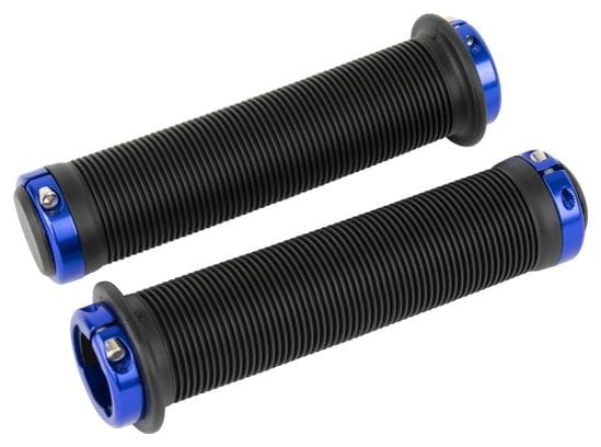 Poignées Position One BMX 145mm Noir/Bleu