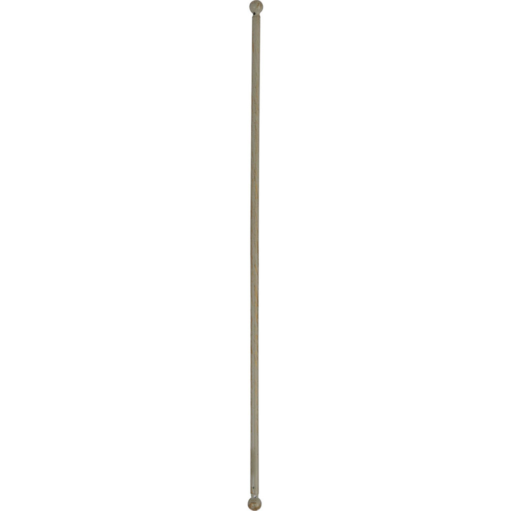 Lot de 2 tringles extensibles rondes en métal et zinc ivoires 40-60cm