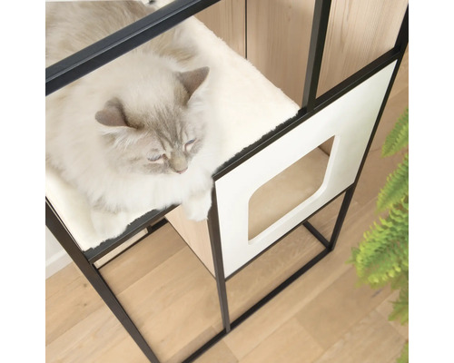 Kattenboom Vesper Patio, een stijlvolle design kattenboom met 4 niveaus, ca. 110 x 42 x 63 cm