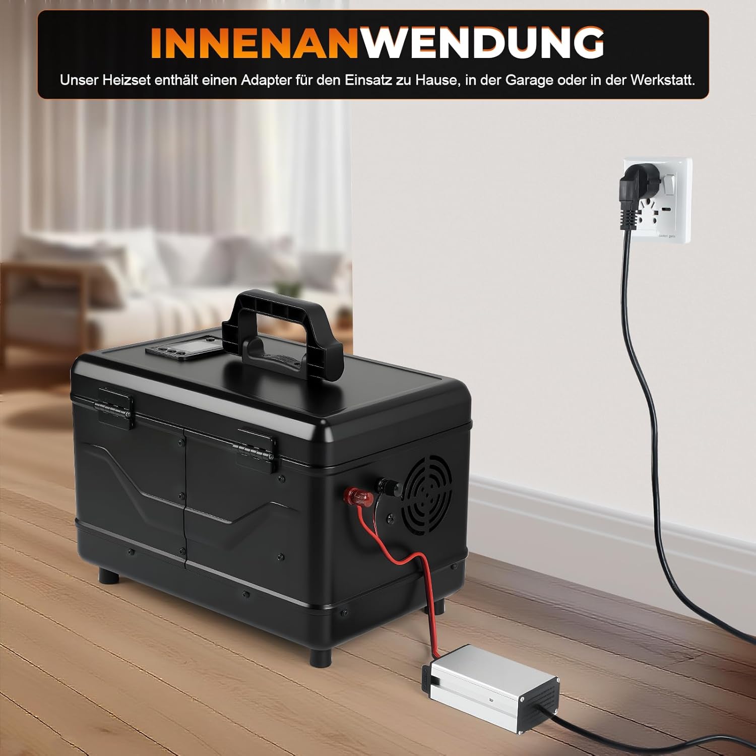 Dieselheizung 12V/24V 8 kW, All-in-One 5L Diesel Standheizung mit Bluetooth APP Fernbedienung und LCD Bildschirm, geeignet für Zuhause, Werkstatt, Garage, Wohnmobil, LKW, RV, Schwarz