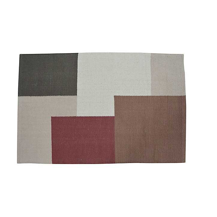 Tapis coton Patchwork GoodHome 60 x 90 cm