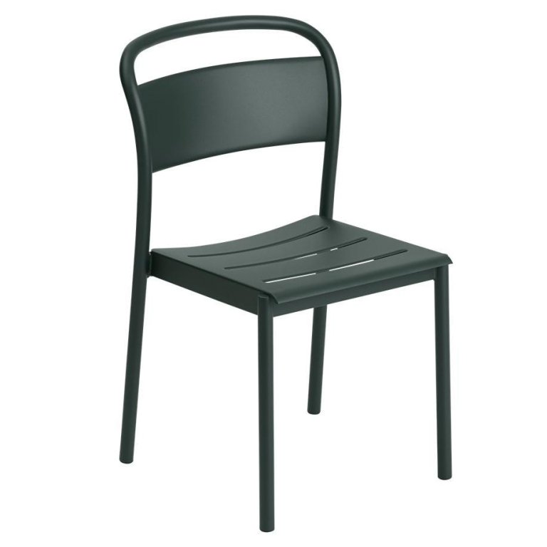 Muuto Linear steel tuinstoel Dark Green