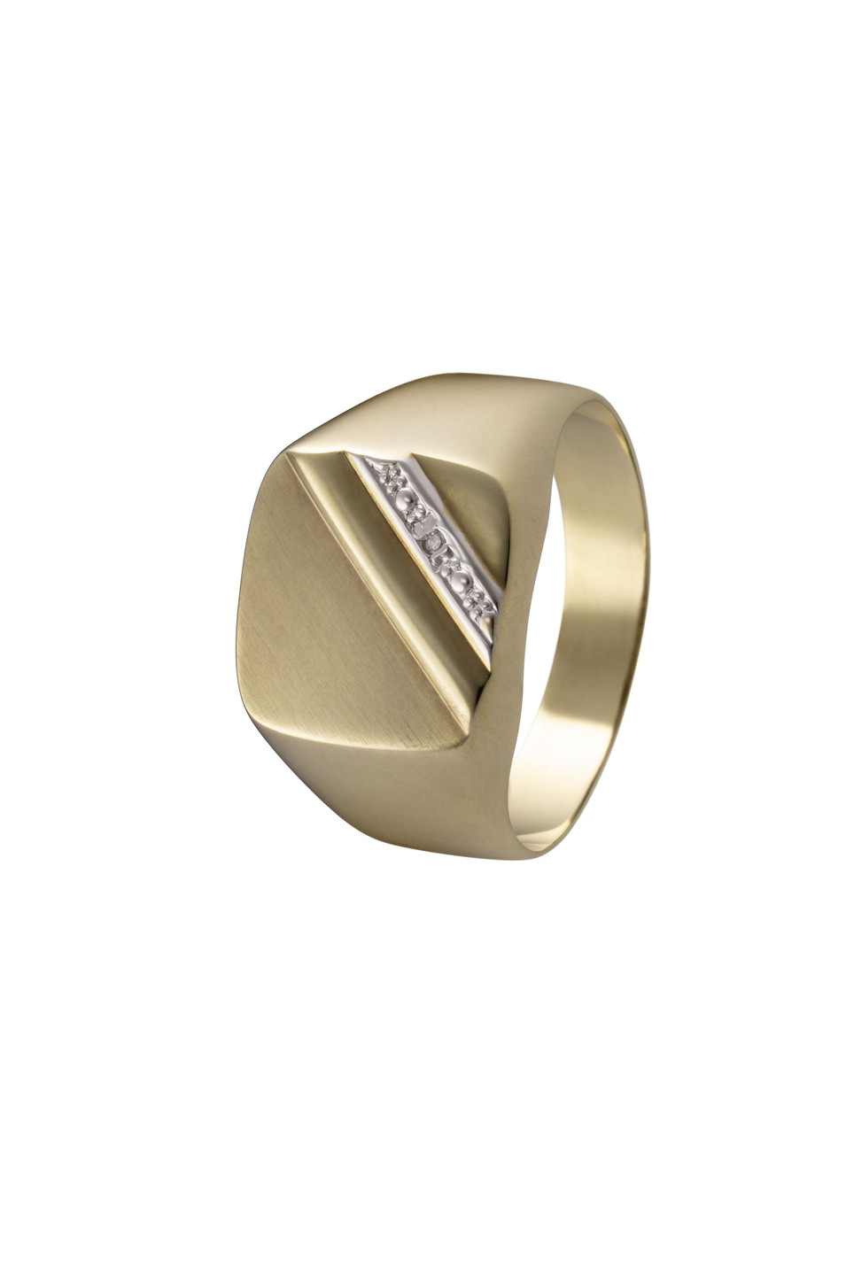 Herrenring mit Diamant