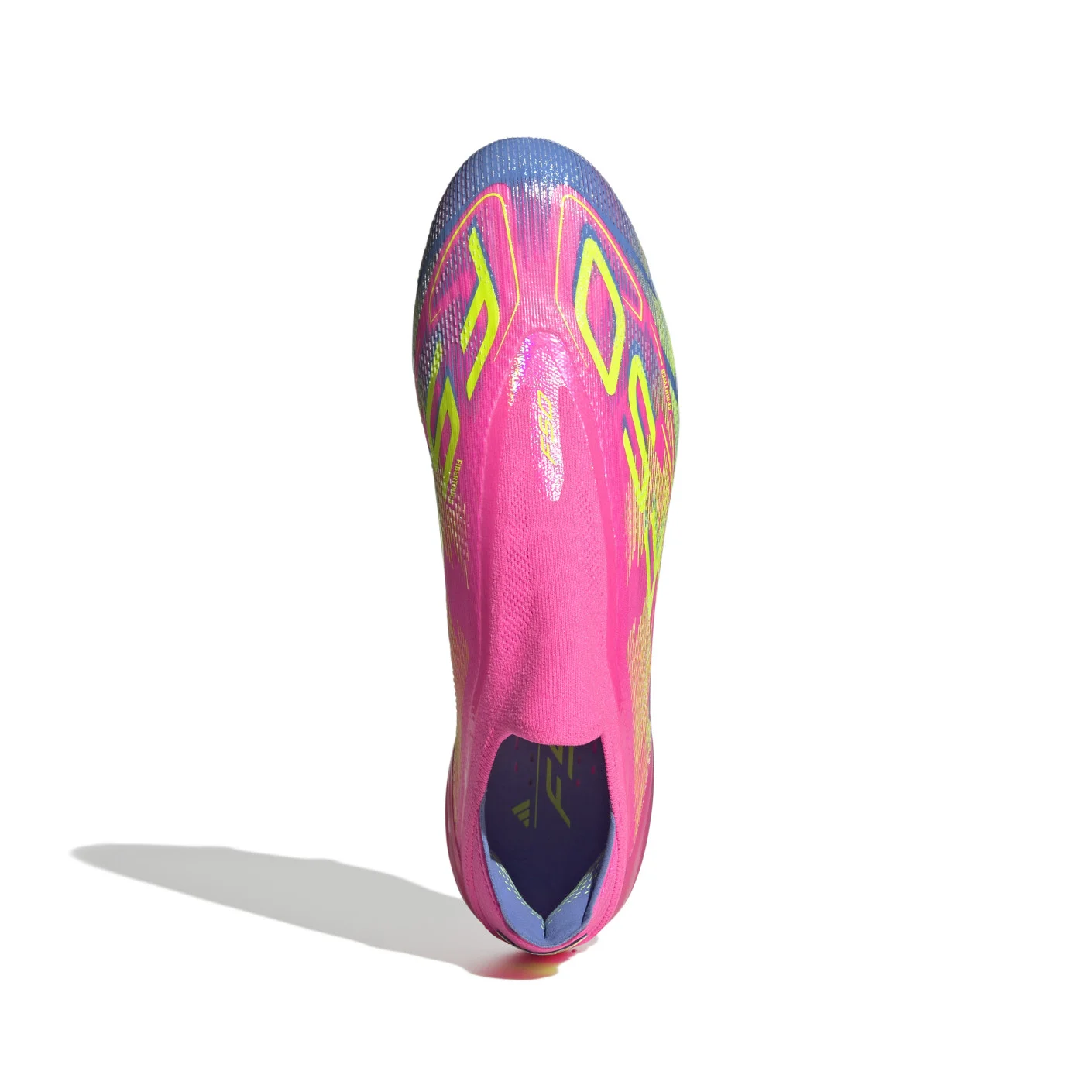 Adidas F50 Elite Veterloze Gras Voetbalschoenen (FG) Roze Neongeel Blauw