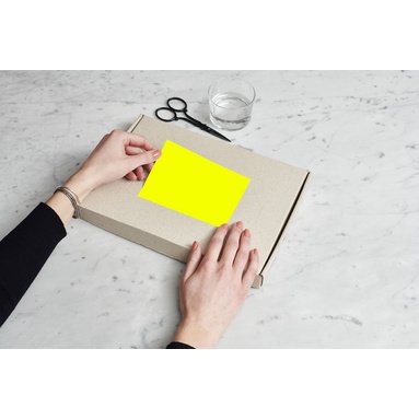 Étiquette fluorescente, 70 x 37 mm
