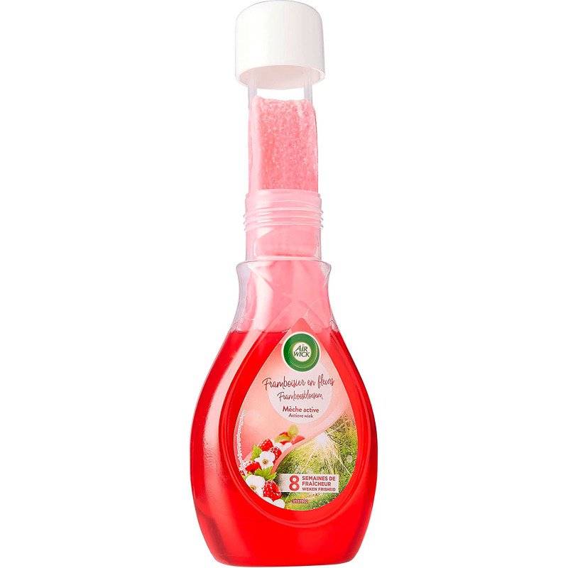 Désodorisant mèche active Air Wick framboisier en fleurs - Flacon de 375 ml