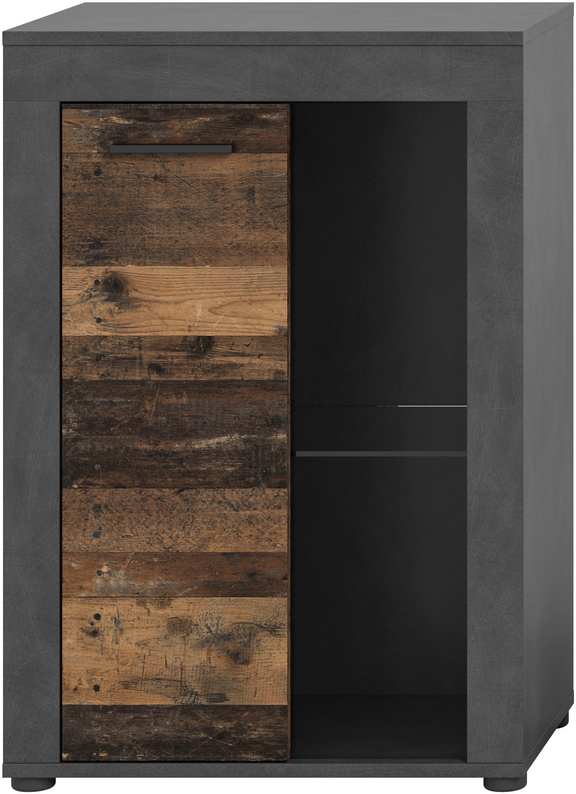 INOSIGN Vitrine »Aosta, Breite 60 cm, stehend oder hängend, in verschiedenen Farben« Türanschlag wechselbar, 1 Glaseinlegeboden, Hängeeitrine, Standvitrine
