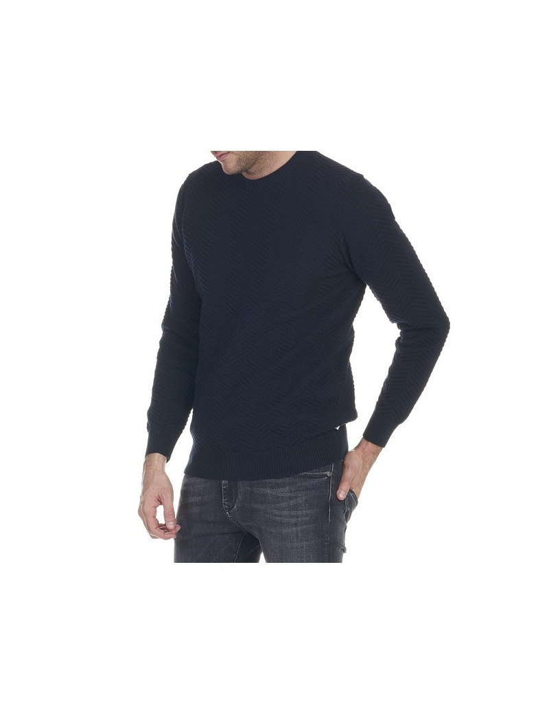 KRONSTADT PULL HOMME MAILLE CHEVRON