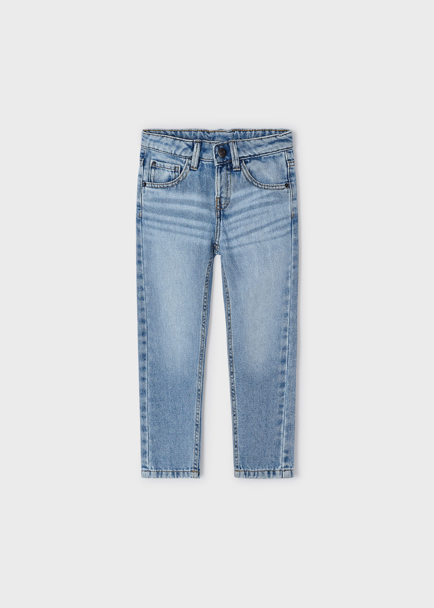 Calça jeans reta Better Cotton para meninos, denim médio