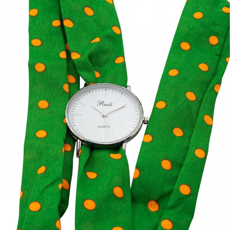 Montre Femme CHTIME bracelet Tissu Vert