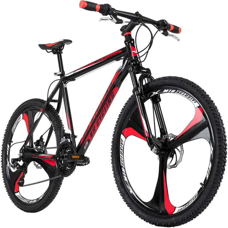 KS Cycling Mountainbike Hardtail 26 Zoll Sharp schwarz-rot