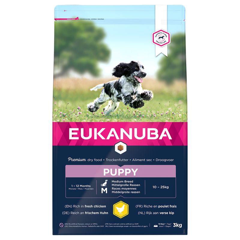Eukanuba Puppy Medium Breed poulet pour chiot