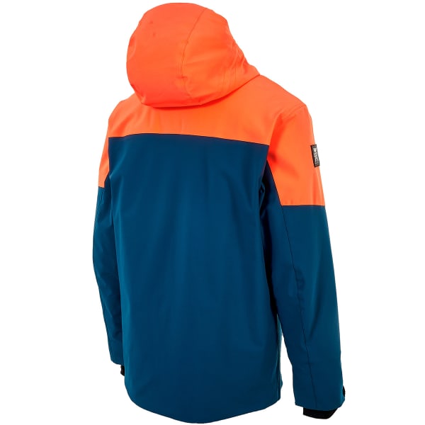 Veste de ski WATTS STORM PETROL BLUE/FLUO ORANGE/WHITE