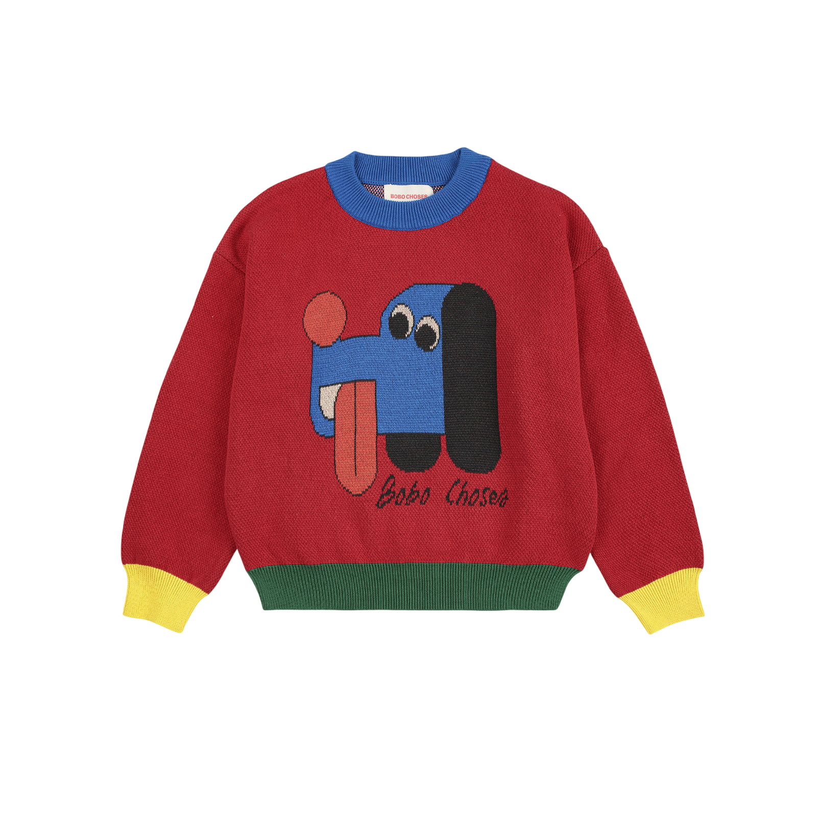 Pullover Doggy Mate Jacquard Red