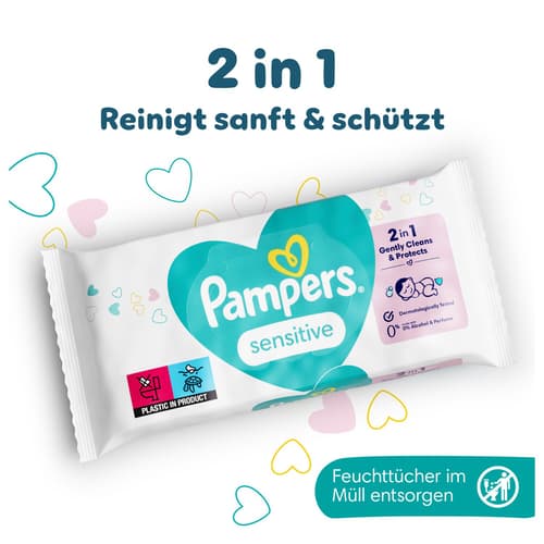 Pampers Sensitive Feuchttücher 15er Pack