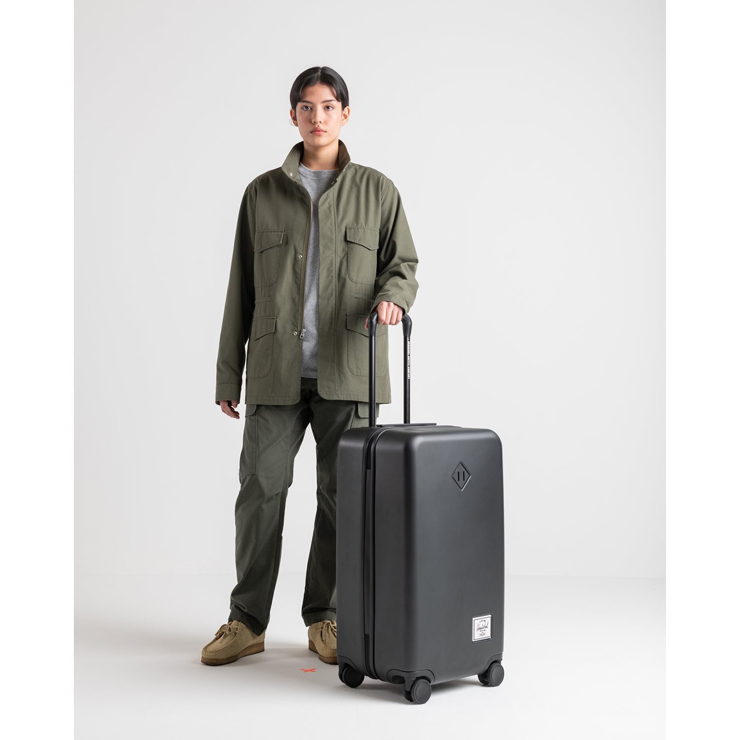 Herschel Supply Co. Heritage Hardshell Medium Luggage moonbeam