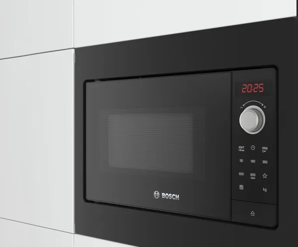 Bosch Serie | 2 BFL523MB3 - Mikrobølgeovn - til indbygning - 20 liter - 800 W - sort
