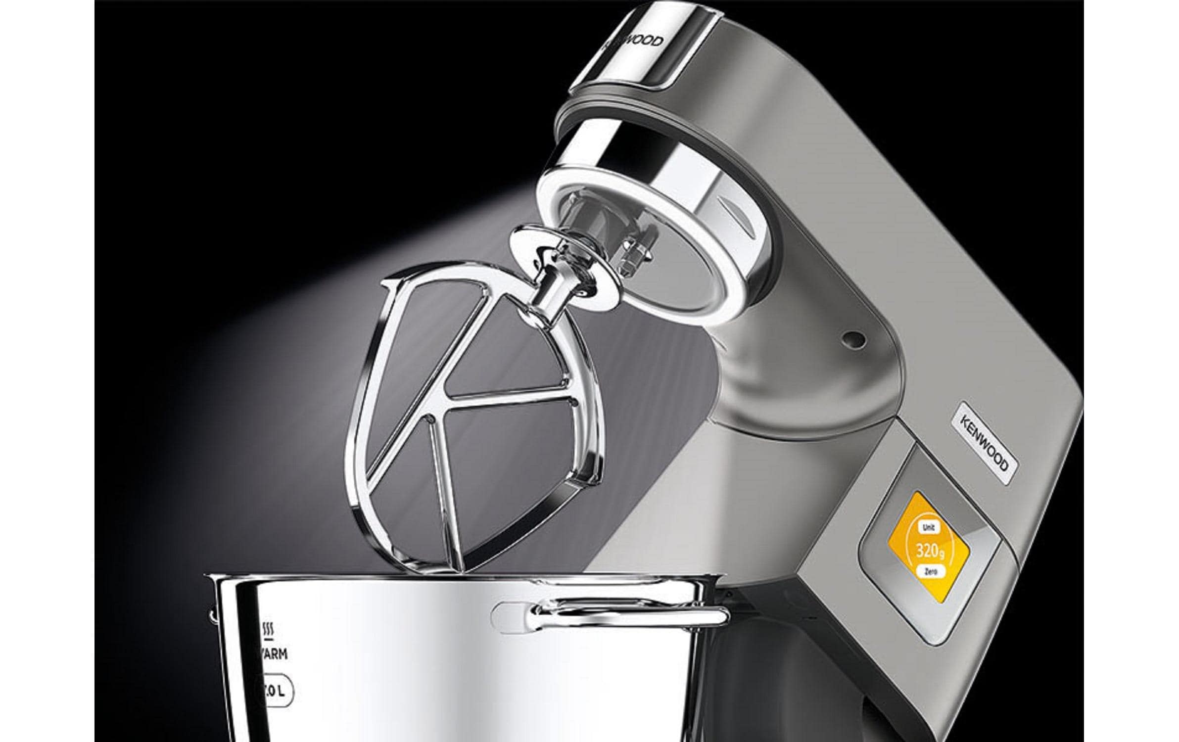 Küchenmaschine Titanium Chef Patissier XL Silber<br>Vielseitiges Küchengerät mit Wärm- und Wiegefunktion