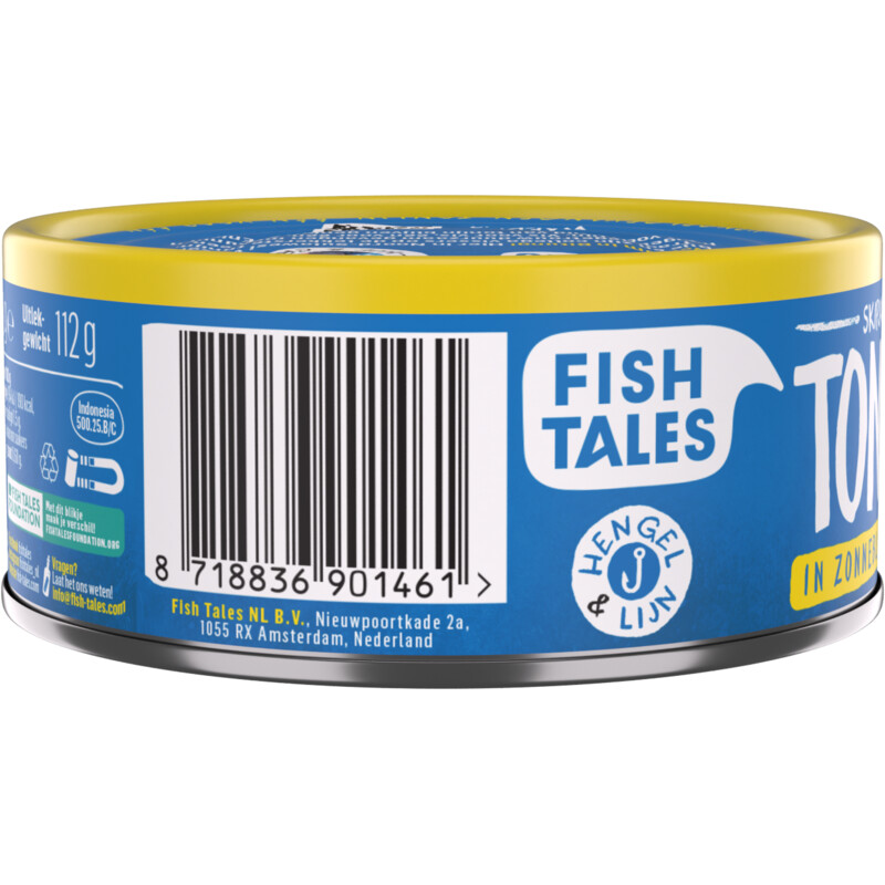 Fish Tales Skipjack tonijn in zonnebloemolie