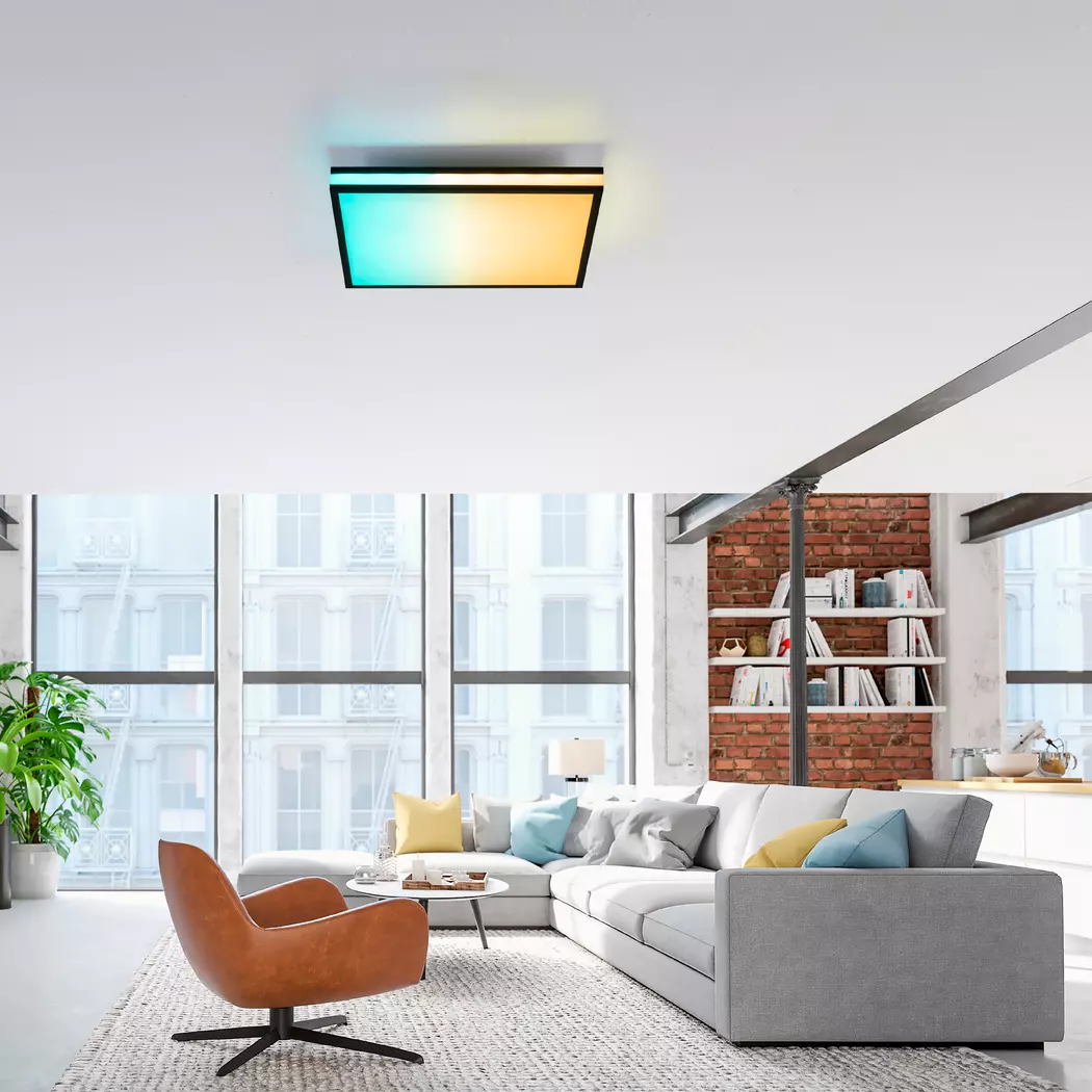 LED-Deckenleuchte Mario Black