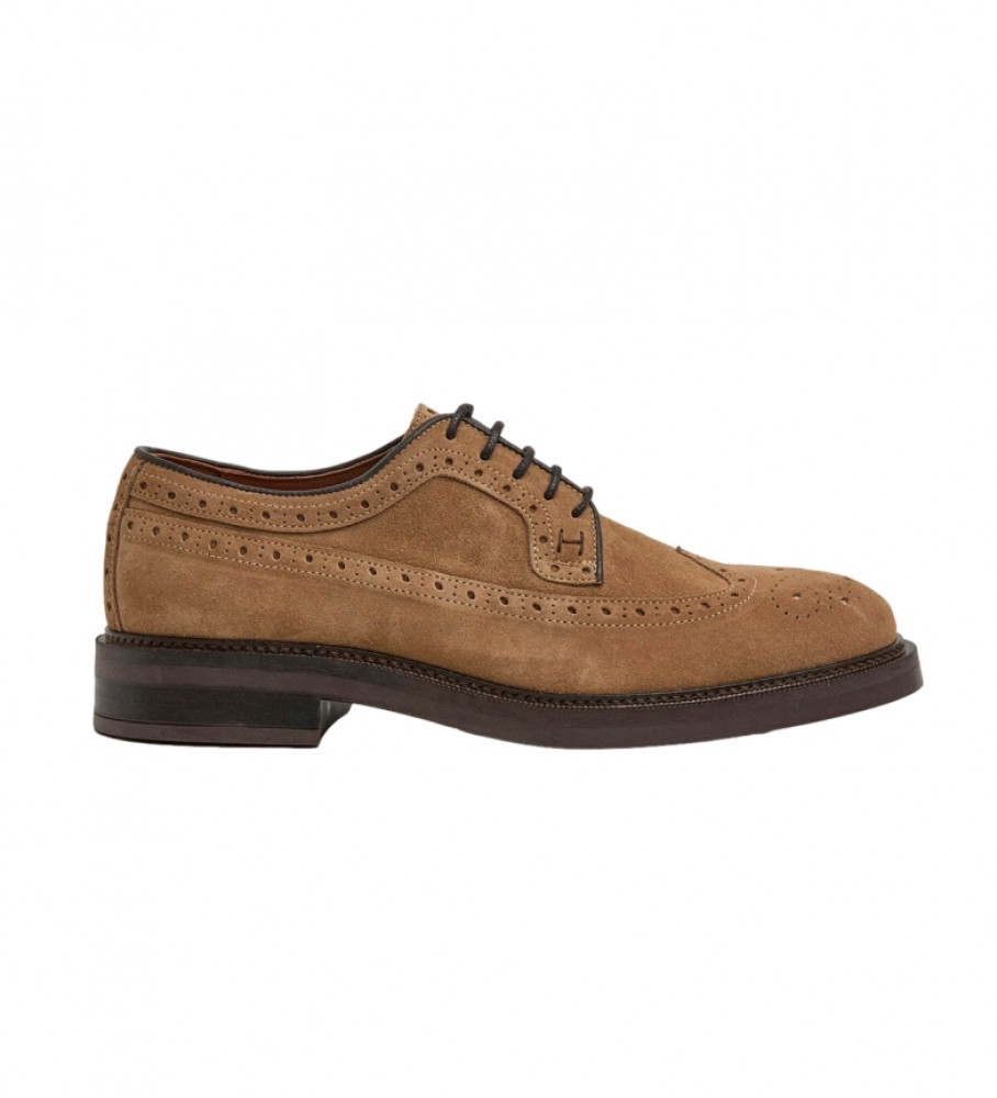 Sapatos sem cadarço Hackett Vega em couro marrom