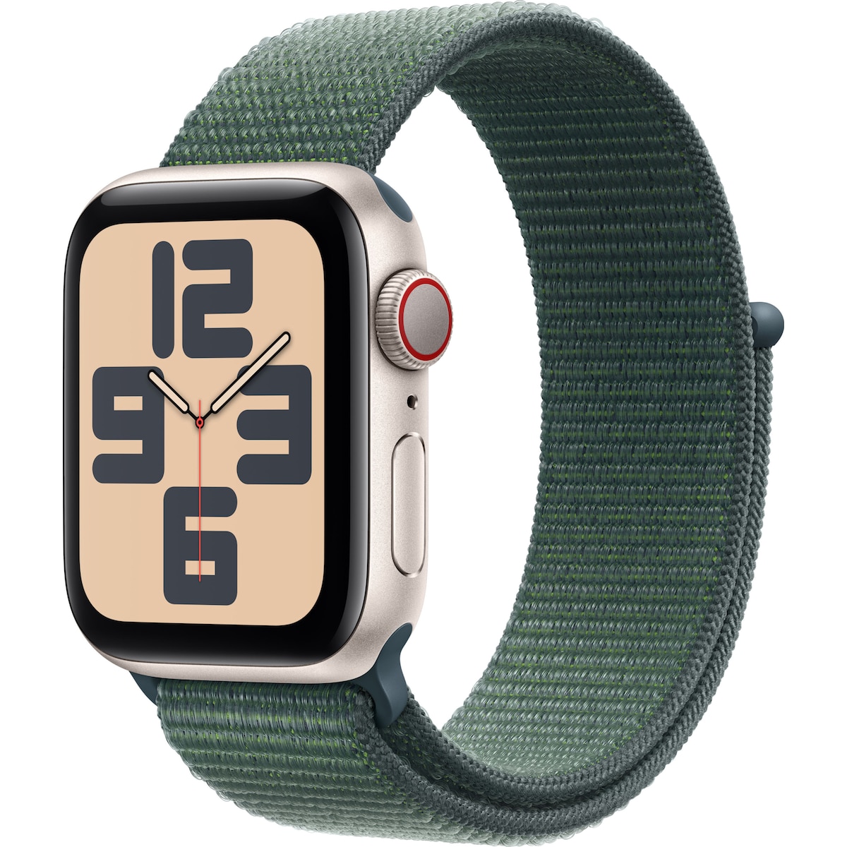 Apple Watch SE 2nd Gen 40mm LTE (Stjerneskinn Alu/Tjerngrønn sport loop)