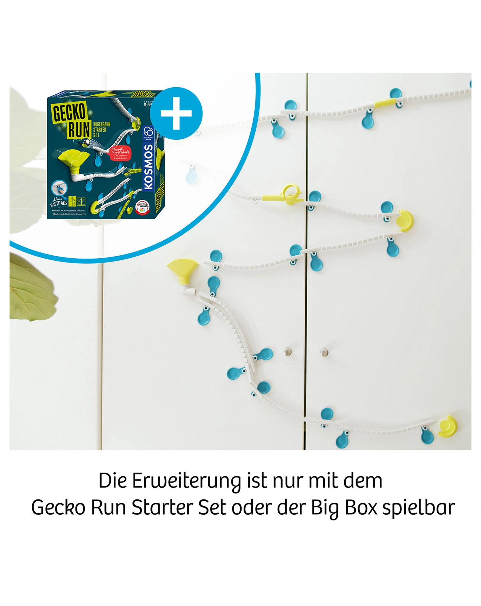 Kugelbahn-Erweiterung GECKO RUN - LOOPING in bunt