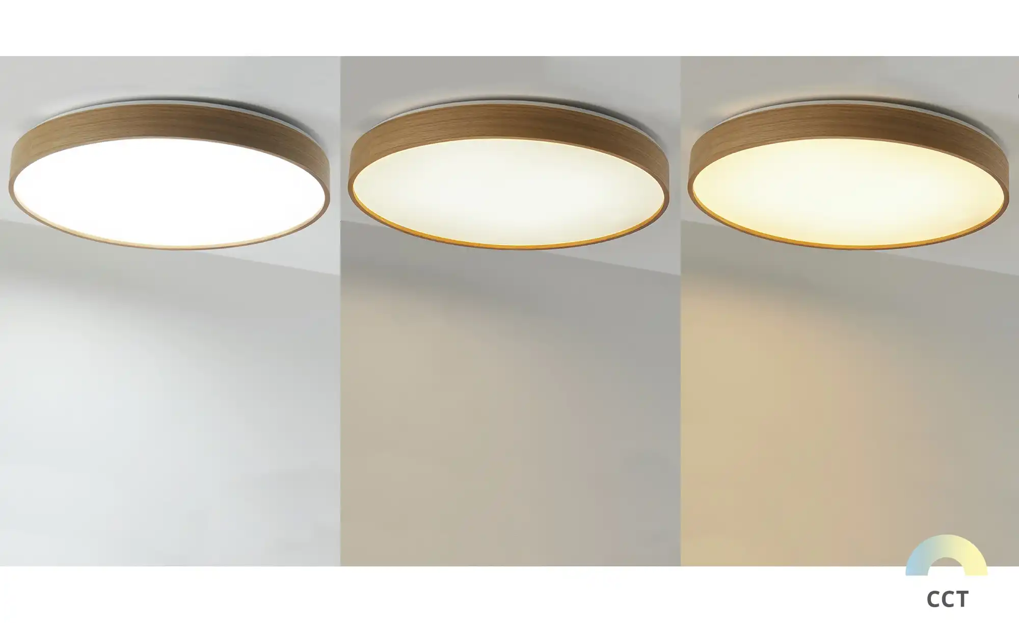 KHG LED-Deckenleuchte, 1-flammig, Eichenholz ´groß´