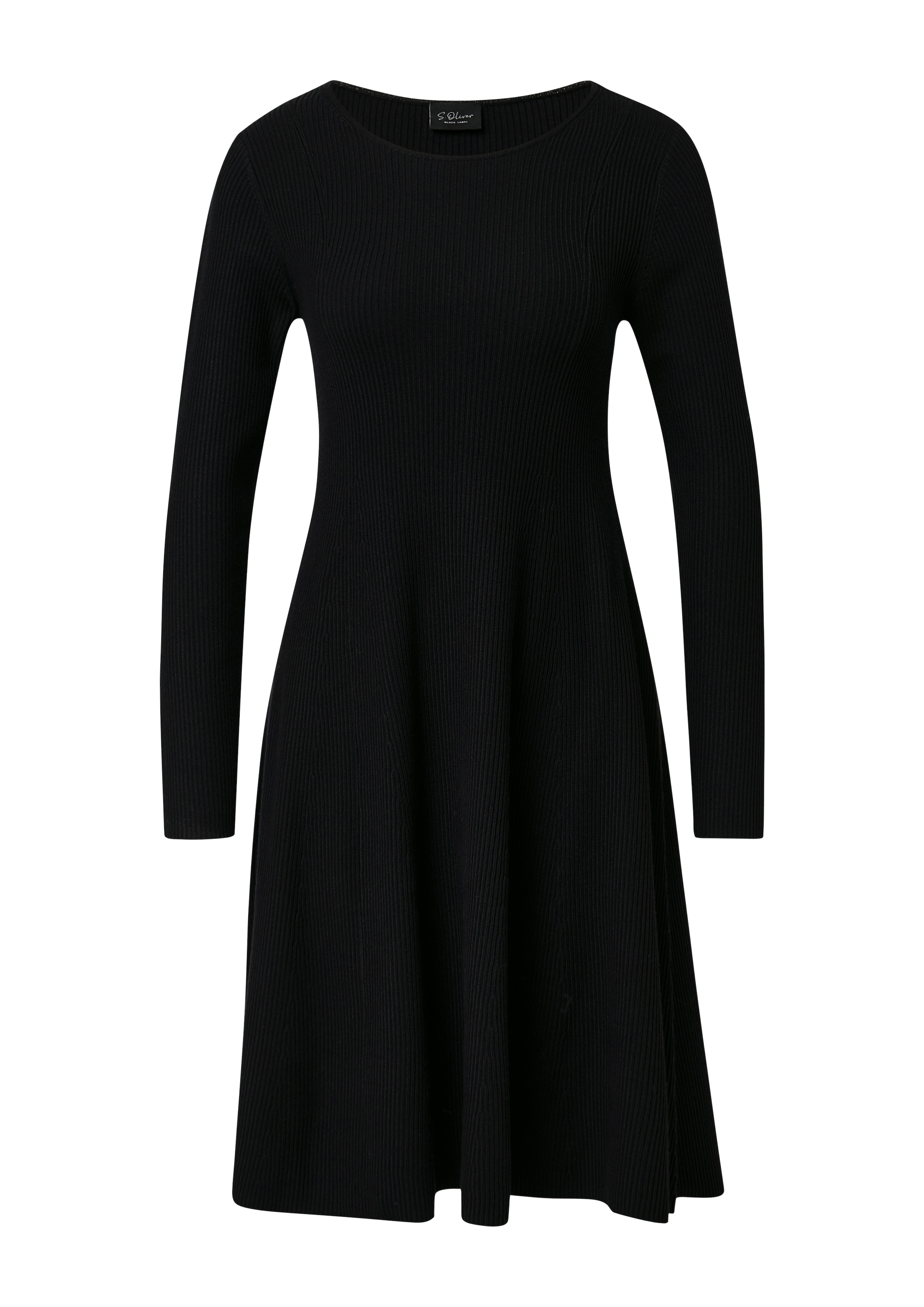 s.Oliver BLACK LABEL Strickkleid mit Ajour-Detail