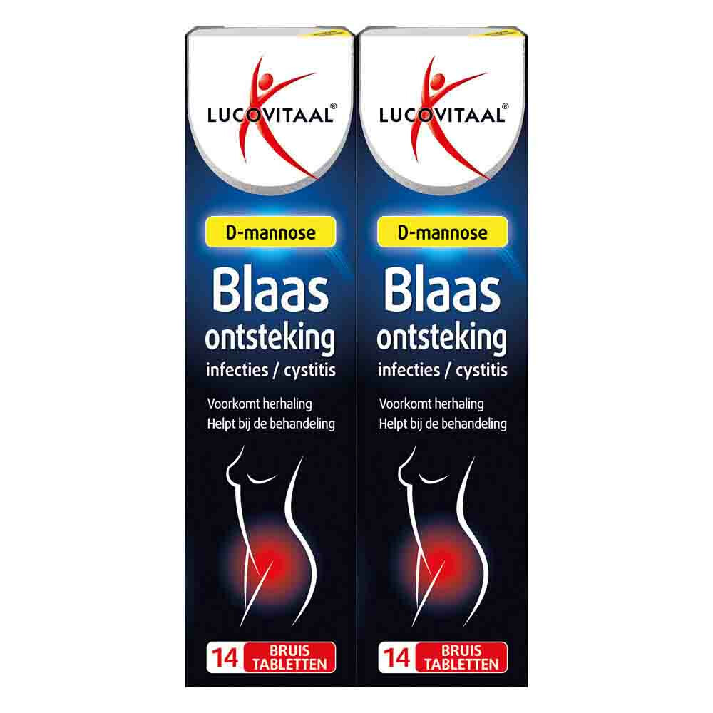 2x Lucovitaal Blaasontsteking D-Mannose14 bruistabletten