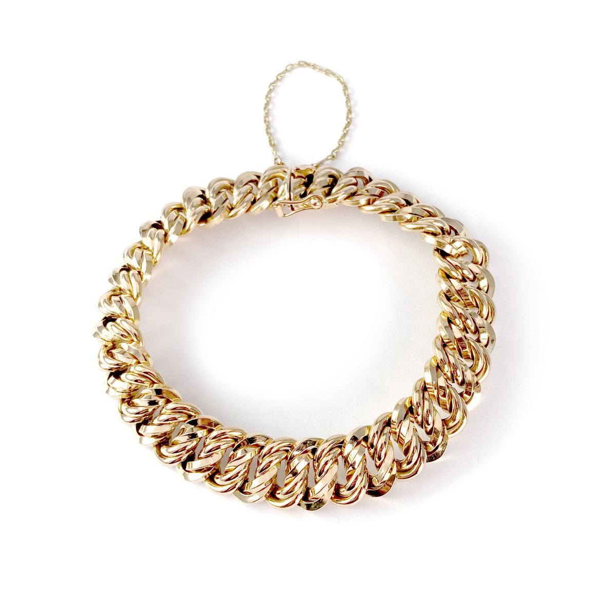 Bracelet d'occasion or 750 jaune maille américaine