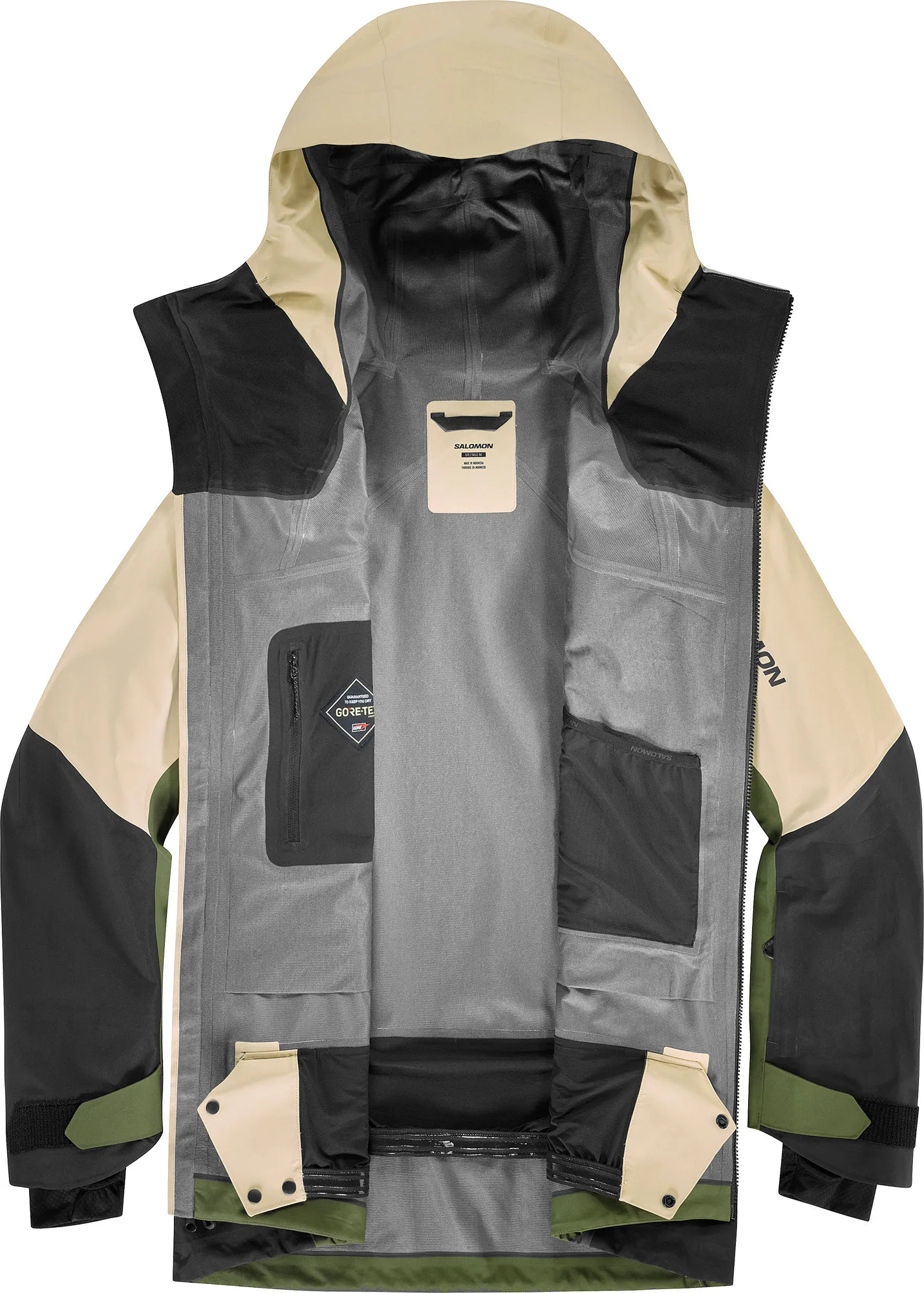 Salomon Men's Moon Patrol GORE-TEX Jacket White Pepper / Grape Leaf / Deep Black