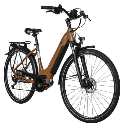Vélo de Ville Électrique Bicyklet Victoire Shimano Alivio 9V 400 Wh 700 mm Marron - Produit Reconditionné