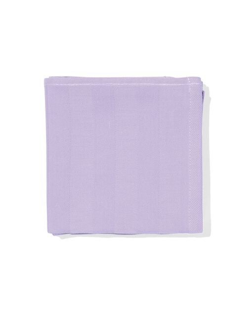 torchon 65x65 coton lilas