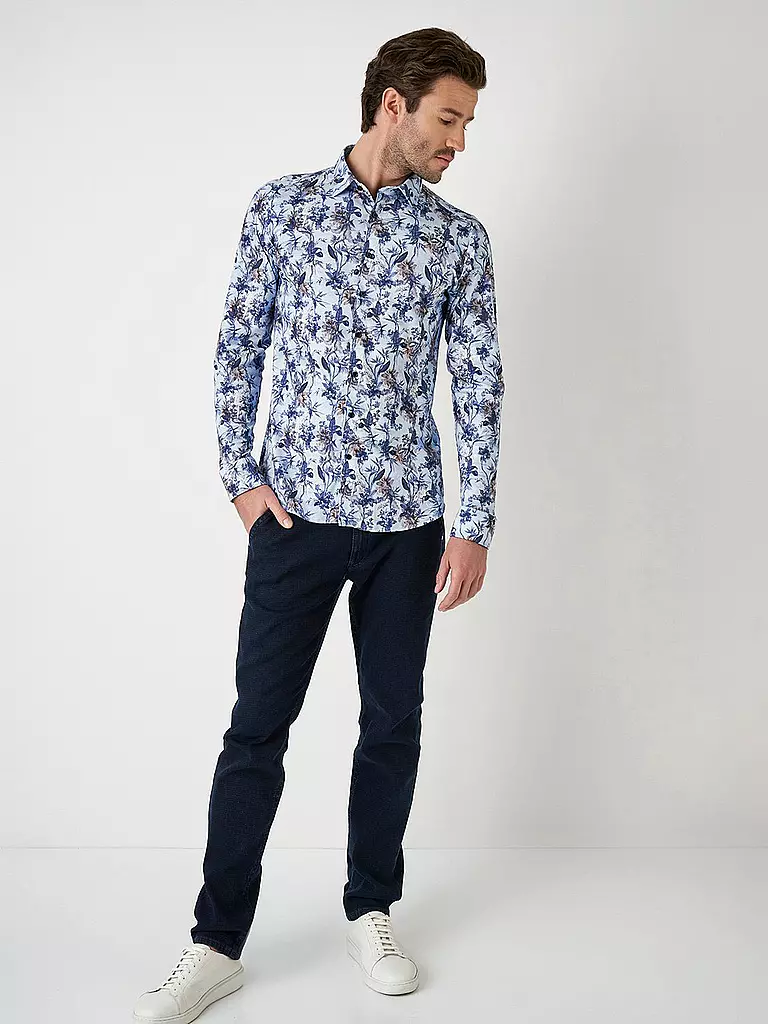 DESOTO Jerseyhemd Slim Fit hellblau