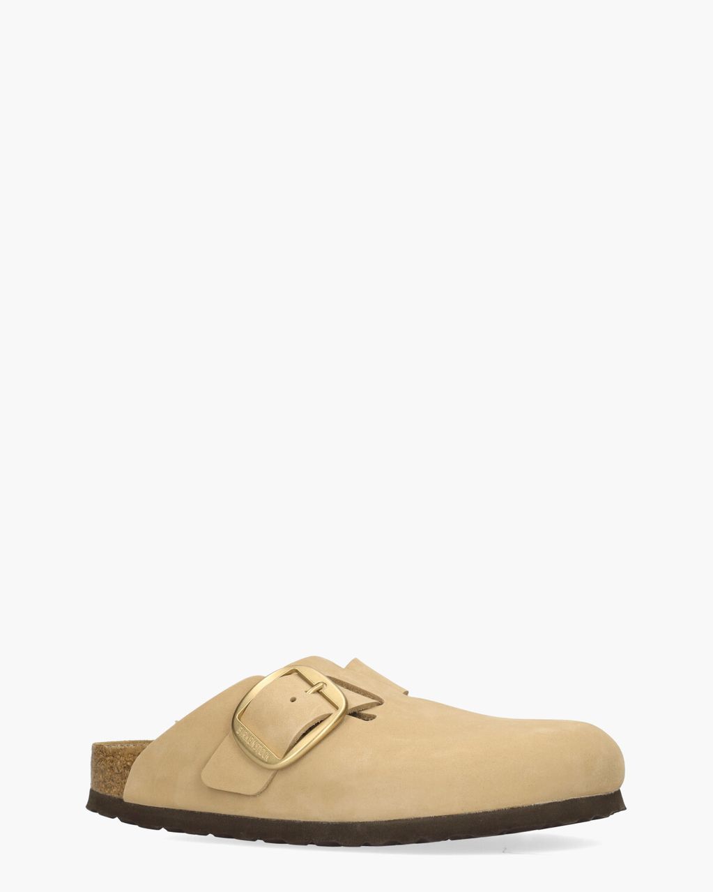 Birkenstock Boston Big Buckle Beige Damesslippers