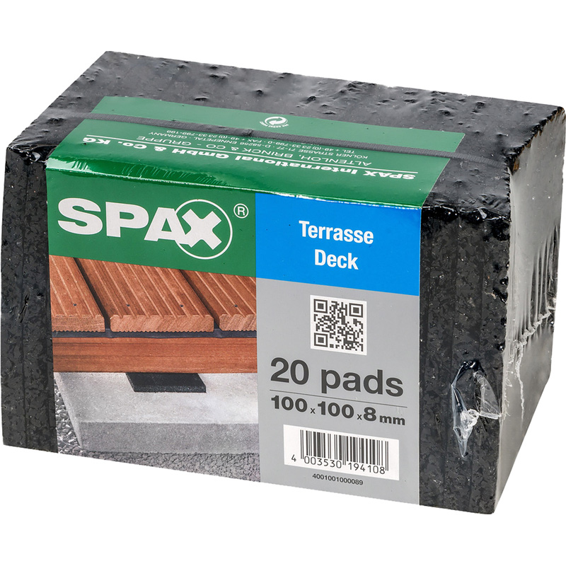 Spax D-pads 100x100x8mm