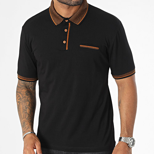 Polo Manches Courtes Noir