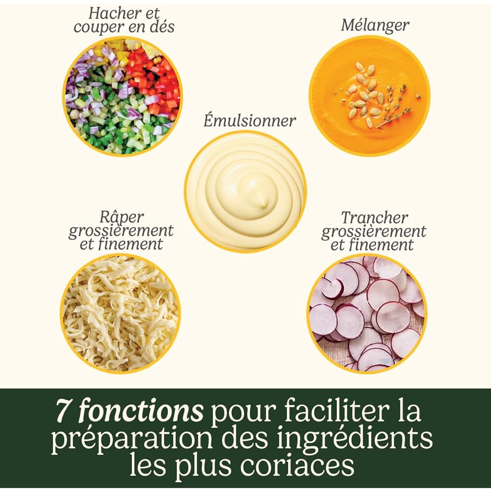 Cuisinart Robot de cuisine Easy Prep Pro avec 7 fonctions de préparation | Multifonctionnel | Grand et petit bols de travail | Lame à hacher et disques à couper en dés | Compatible lave-vaisselle : Cuisine et Maison