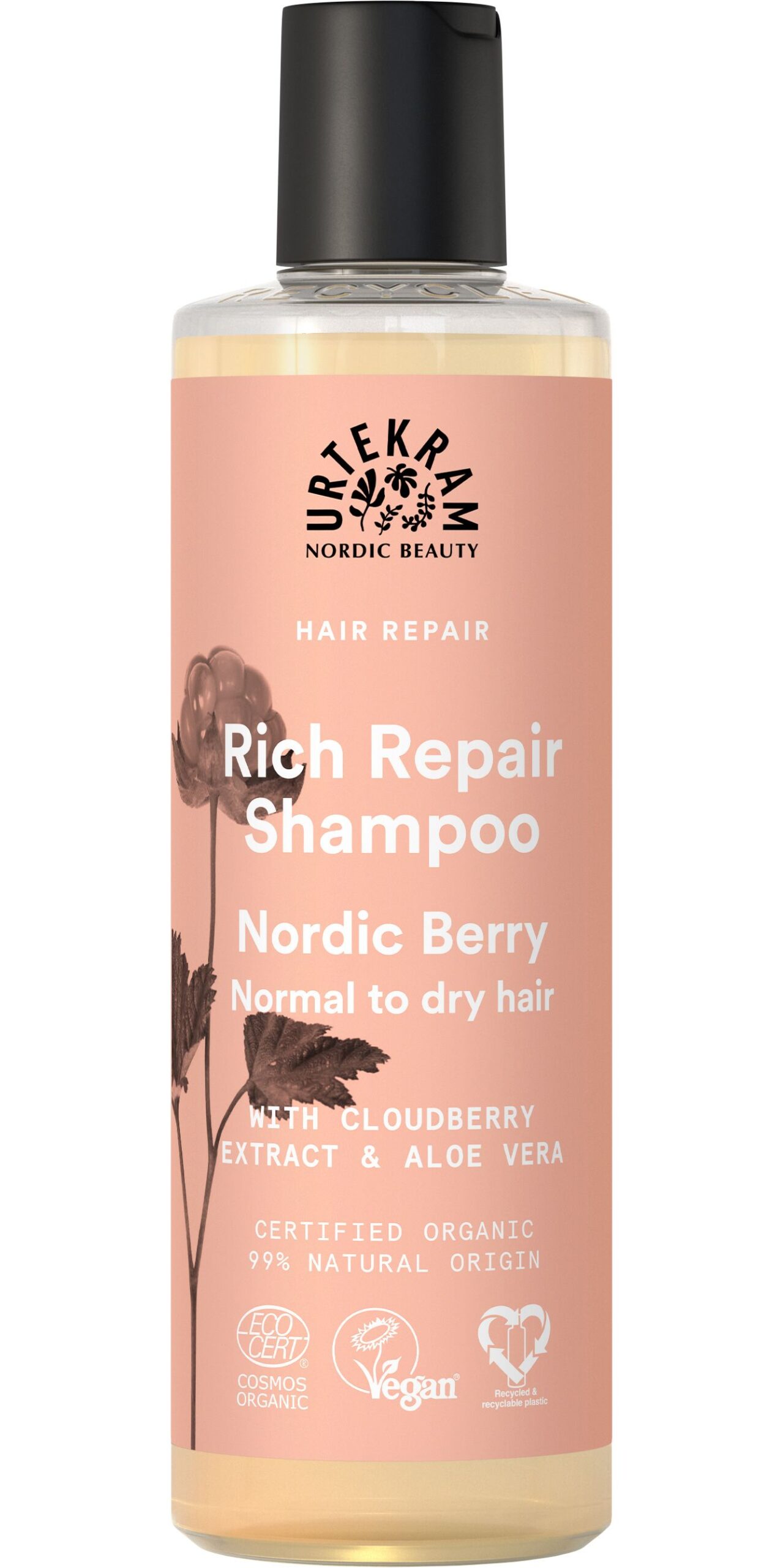 Urtekram Nordic Berry Shampoo Voor Normaal/Droog Haar (250 ml)