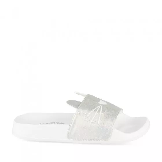 Claquettes BLANC LOVELY SKULL