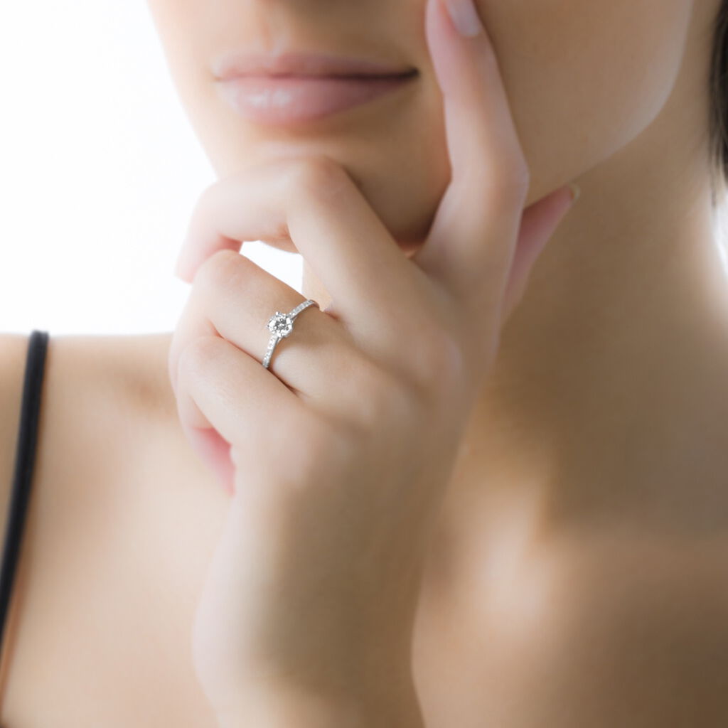Bague Manon Or Blanc Amethyste