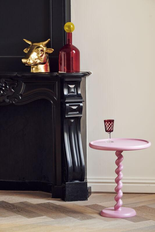 POLSPOTTEN Twister bijzettafel roze