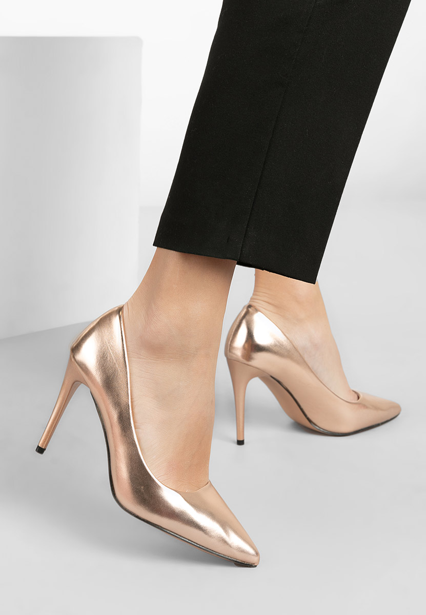 Chaussures stiletto champagne Donia