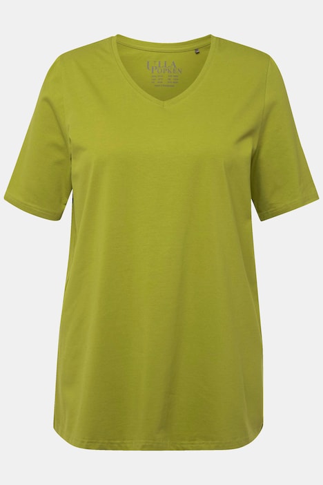 T-Shirt, A-Linie, V-Ausschnitt, Halbarm